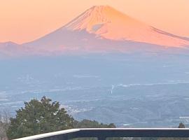 富士山一望楽楽草、伊豆の国市のコテージ