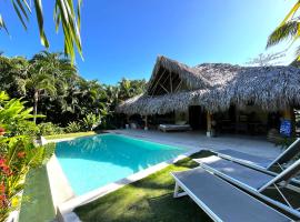 Las Terrenas - Caribbean Villa for 6 people - Exceptional location, cabaña o casa de campo en Las Terrenas