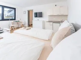 Modernes Studio-Apartment mit Balkon und privatem Stellplatz für bis zu 4 Personen nur wenige Minuten von der Innenstadt & Mosel entfernt