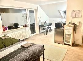 Sky Studio Apartment 1,5 Zimmer für 4 Leute Zentral 35qm S-Bahn Mercedes Benz, cheap hotel in Magstadt