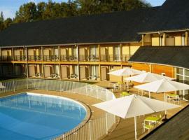 Studio cosy ac piscine proche de Honfleur - 10 min, hotel in Équemauville