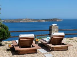 Aegean View - Seaside Apartment in Syros, hotell sihtkohas Azolimnos