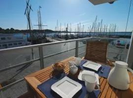 Apartment 10 - "Borbyblick" - Blickrichtung Hafen und offene See