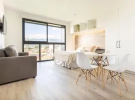 Brand new 1 bed loft with spectacular city view