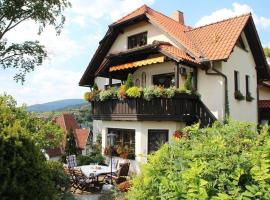 Große Ferienwohnung in Rauenstein mit Garten, Terrasse und Grill und Panoramablick, hôtel à Rauenstein