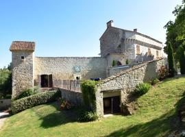 Castle 12th century with private pool close to Agen, hotel v destinaci Saint-Caprais-de-Lerm