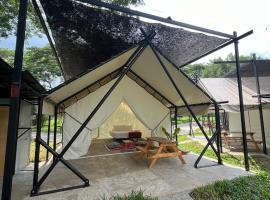 Glamping at Xscape Tambun, luxury tent in Tambun