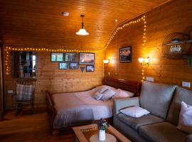 Cherry Cabin - Little Log Cabin in Wales, hotel din Bettws Cedewain