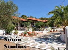 Sonia Studios, hotel perto de Agios Stefanos Beach, Nees Kidonies