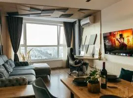 Luxury apartment in Central Park Burgas with amazing view + private parking space