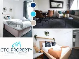 Peaceful 3 Bed Flat with Parking and Balcony by CTO Serviced Apartments