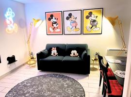 Appartement de Mickey à 5 min de Disneyland Paris, viešbutis mieste Serris