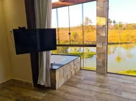 Chalé/Loft com hidromassagem defronte Lagoa na Serra do Cipó