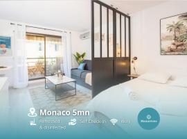 5 mn à pied Monaco - Cosy appartement, apartemen di Beausoleil
