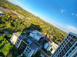 10th floor, Unit 1008, in The Capital Trilogy, overlooking Sun Time Square, serviced apartment in Pretoria