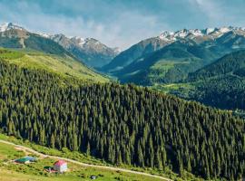 Горный дом ЛЕС и ГОРЫ Dinarsky, hotel i Karakol