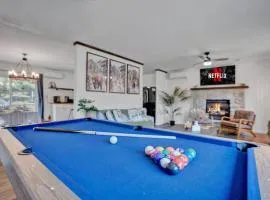 Pool Table - Game Room - Spacious Home in Poconos