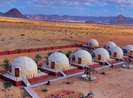 Adel rum camp bubbles, luksustelt i Wadi Rum