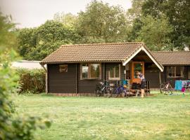 Trekkershut Plus voor 5 personen incl keuken, campsite in Zwiggelte