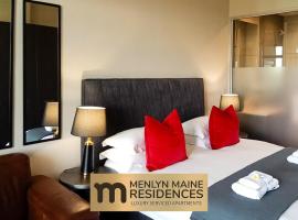 Menlyn Maine Residences - Paris king sized bed, serviced apartment in Pretoria
