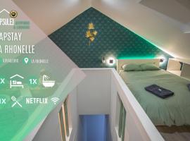 Capstay la Rhonelle - Netflix - 2 chambres - Cuisine, spa hotel in Valenciennes