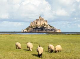 Vue unique sur le Mont St Michel, hotell i Huisnes-sur-Mer