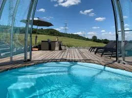 Ferienhaus mit Privatpool für 4 Personen ca 120 m in Trois-Ponts, Wallonie Spa-Francorchamps und Umgebung