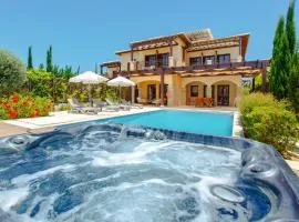 Luxury Elite Villa AJ06 complete with a private, climate controlled pool and a relaxing outdoor Jacuzzi, Aphrodite Hills Resort