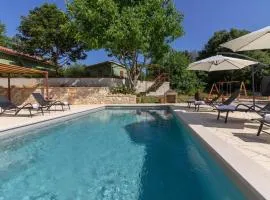 Ferienhaus mit Privatpool für 7 Personen ca 160 qm in Sveti Bartul, Istrien Bucht von Raša