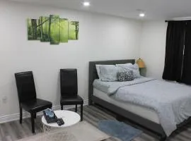 Comfy basement near KW airport