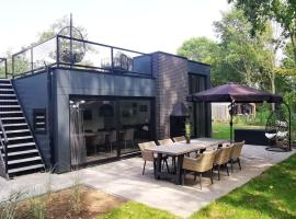 Strand & Veluwemeer - Cube Elite Premium Bad Hoophuizen, casa o chalet en Hulshorst