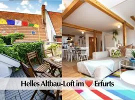 Helles 80m2 Maisonette-Loft mit Balkon, Kingsize Bett, Smart-TV, etc