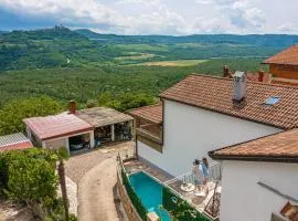 Holiday Home Belveder Motovun with heated pool