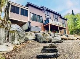 Panoramic Lakefront Chalet with Hot Tub & Firepit
