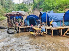 Camping Pines singkur reverside, glamping site in Bandung