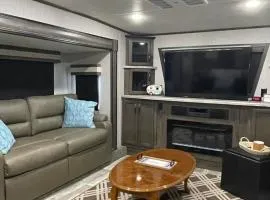 Glamping at its best-sleeps 6 with golf cart