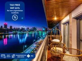 Family Apartment with Puente de la Mujer View in Puerto Madero