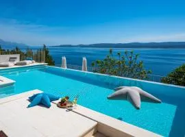 New! Seaview villa Agata with heated infinity pool