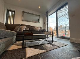 Luxury Furnished 2 Bed Northampton apartment with Balcony near NN5 stadium, apartment in Northampton