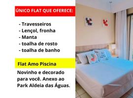 Flat Amo Piscina Quartier Aldeia das Águas, hotel with parking in Barra do Piraí