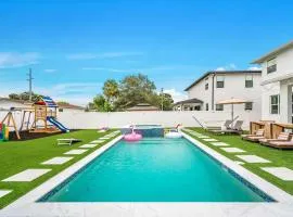 Luxury Home w Heated Pool Gym Playground & More