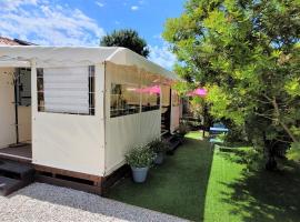 Holiday home on the island of Oleron in a residential park with heated swimming, Hütte in Saint-Pierre-dʼOléron