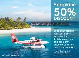 Fushifaru Maldives - 50 percent discount on transfers till 30 Sep 2024 on FB & AI for 04 nights or above, hotel em Fushifaru