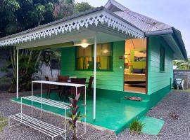 « Le Green House » by Meri lodge Huahine, hotell Fares
