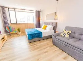 Poblado, Modern studio, coworking, A/C, Gym 1411