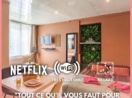 L'IMPERIAL I NETFLIX I BILLARD I WIFI I CENTRE-VILLE - Cosy & Confort & Design