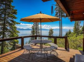 3BD Home with Panoramic Lake Tahoe Views，玛瑙湾的飯店