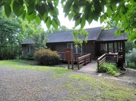 Creekview Cabin - Hot Tub, EV Station, Pet Friendly, Screen Porch, Wifi, Grill, Fire Pit, Deck, Family Friendly, Game Room, King Bed, hotel in Morton Grove