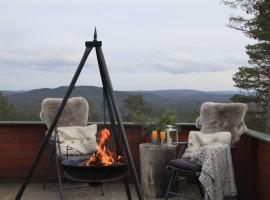 Cozy cabin with a great view, casa de campo em Mjåvatn