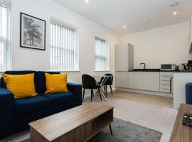 Modern 1BR Bolton Apartment in Central Location、ボルトンにあるBolton Town Hallの周辺ホテル